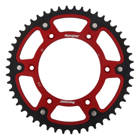 SUPERSPROX Red Stealth Sprocket For Honda CR125R 1983-2007, CRF230M 2009 RST-210-50-RED